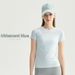 Women's Seamless Thin Sports Fitness Yoga Top Short Sleeve Sweat Wicking for Running Training Slimming_ecoleips.com