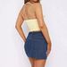 Denim Mini Skirt For Women Elegant Trendy Casual Slimming Washed Midi Skirt Cross Border Wholesale_ecoleips.com
