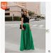 Summer 2025 New Style Plus Size Mid-High Waist Pleated Women's Large Swing Wrinkled Long Skirt_ecoleips.com