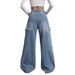 SC European And American New Style Work Vintage Wahed Floor-Length Pant, High-Waited Slimming For Women, Women'_ecoleips.com