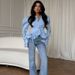 Women's Pleated Bell Sleeve Irregular Ruffle Shirt Spring Fashion Design Style Clothing_ecoleips.com