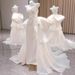 Mermaid Off-Shoulder Light Wedding Dress Bride Engagement Banquet High-End Heavy Craft Toasting Gown Vintage Morning_ecoleips.com
