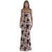 INS European And American Style 2023 Spring/Summer New Women's Fashion Strapless Sexy Backless Slim Fit Printed Bodycon_ecoleips.com