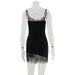 Women's Sexy Sleeveless Camisole Dress European American Style Solid Color Lace Patchwork Thin Summer Dress for Ages 16-45_ecoleips.com