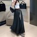 Stretch Waist A-Line Denim Skirt For Women – Relaxed Fit & Flowy Hem (S-XXL) | Casual Long Skirt With Drawstring_ecoleips.com