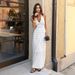 Elegant Backless Long Dress Polka Dot European American Style Women's Spring Summer 2026 Clothing_ecoleips.com