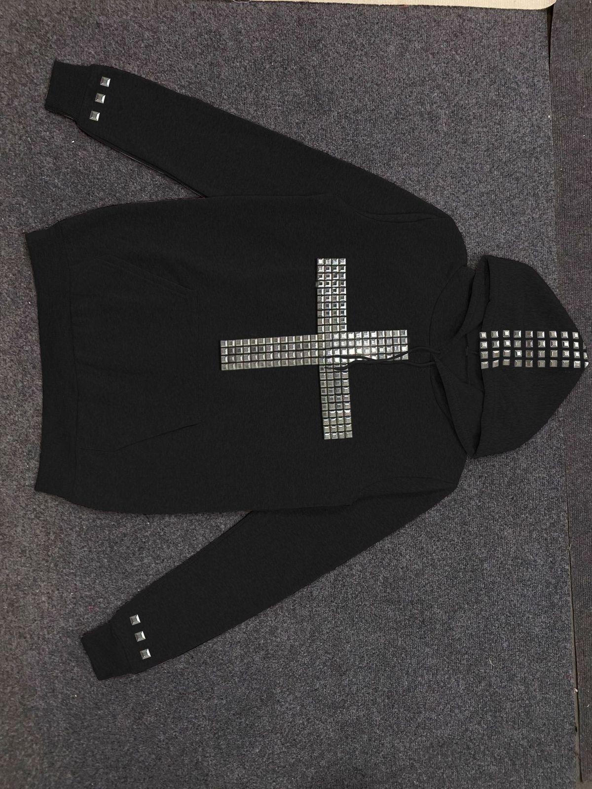 Y2K Punk Rhinestone Hoodie – Retro High Street Zip-Up & Pullover With Edgy Glam (S-XL)_ecoleips.com