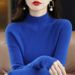 girl Plus Size Knitted Women, Half Turtleneck Base Shirt, Inner Layer, New Autumn And Winter Short Slim Fit Sweater For Women_ecoleips.com