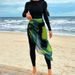 Women's Long Sleeve Rash Guard Swimwear Set With Skirt - UPF 50+ Sun Protection Modest Beach Outfit (Multiple Colors & Sizes Available)_ecoleips.com