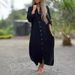 Spring Fashion Casual Long-Sleeved Cardigan Dress With Long Skirt And Shirt For Plus-Size Women_ecoleips.com