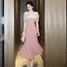 2026 Summer New Design Off-Shoulder Engagement French Pink Dress Party Evening Gown 11522_ecoleips.com