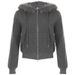 Women's Plush Hooded Sweatshirt Zipper Cardigan High Street Style Loose Fitting Warm Fur Collar Pockets_ecoleips.com