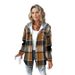 Women's Plaid Coat Casual Style New Style Outerwear_ecoleips.com