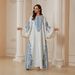 SW2612 Women's Long Dress Elegant European American Style Cross Border Fashion in Stock Long Sleeved Muslim Clothing_ecoleips.com