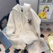 Men's Trendy High-End Hoodie 2025 American Style Fleece Lined Thickened for Autumn Winter High Street Style Women's Sweater_ecoleips.com