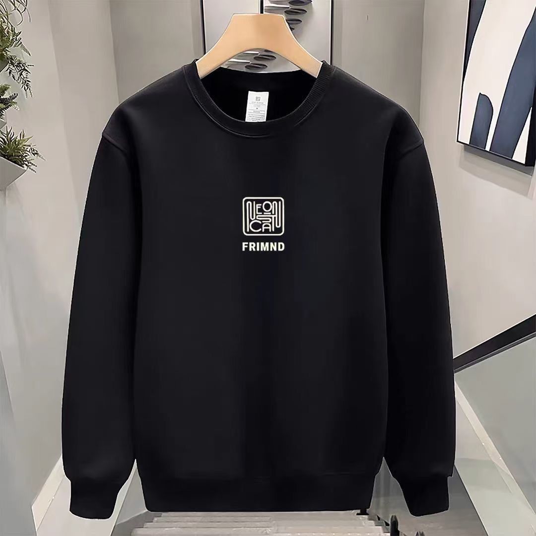 FW25 Matching Couple Cotton Crew Neck Sweatshirt - His & Hers_ecoleips.com