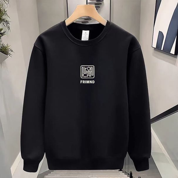 FW25 Matching Couple Cotton Crew Neck Sweatshirt - His & Hers_ecoleips.com