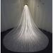 Shiny Dazzling Sequined Lace Veil for Bride Long Wedding Dress Trim Headdress_ecoleips.com