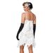 Retro Gatsby Evening Gown European And American Style Sequined Tassels V Neck plus Size Dress for Parties And Balls Women's Party Wear_ecoleips.com