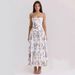 Women's Clothing French Romantic Summer Floral Wrap Dress With Waist Ties & Lace Trim_ecoleips.com