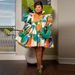 Plus Size Women's Clothing Ruffle Button Dress Shirt Casual Summer Daily Wear Fashion American Style Printed Thin Clothing_ecoleips.com