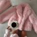 Cropped Faux Fox Fur Blazer – Plush Shawl Collar & Luxe Draping (Pink/White/Brown/Beige/Black/Gray) – Street Luxe Essential For Cold-Weather Chic_ecoleips.com