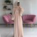 Women's Clothing Autumn New Fairy Palace Style Beads Heavy Industrial Light Luxury Long Dress_ecoleips.com