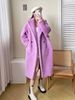 Luxury Teddy Coat Women's Long Alpaca Wool Winter Coat With Oversized Silhouette, Polo Collar, And Pockets_ecoleips.com