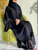 Black Islamic Abayas Muslim Women Clothing Turkey Long Robe Moroccan Caftan Islam Kaftan Ramadan Abaya For Women Dubai 2023_ecoleips.com