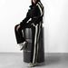 Women's Patchwork Fleece Lined Coat & High Waisted Straight Leg Trousers Set Winter Casual Two Piece Outfit_ecoleips.com