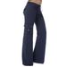 K Elastic Waist Button Pocket Yoga Pants For Comfortable And Lazy Style, Slimming Off_ecoleips.com