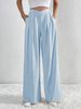 Aria Basics 2026 Autumn Winter New Cross-Border European And American Women's Commuter Style Pleated Casual Wide-Leg Loose_ecoleips.com