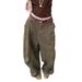 Women's Clothing Retro Washed Denim Jeans Loose Boyfriend Style Floor Length Pants Spring Autumn Fashion Solid Color England Style_ecoleips.com