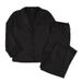European And American Autumn Winter Satin Comfortable Sleeve Long Pants Pajamas Women's Set Cross-Border Ladies_ecoleips.com