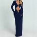 Fashion Elegant Women Long Dress Hollow Out Slim Fitted Long Sleeve Casual Daily Formal Party Long Dress For Female 2024 New Arrival_ecoleips.com