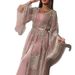 Women’s Clothing New Women's Lace Deep V Neck Wedding Chinese Retro French Evening Dress_ecoleips.com