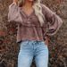 Women’s Solid Jacquard Cotton Blouse – Elegant Lantern Sleeves & Relaxed Fit For Timeless Style_ecoleips.com