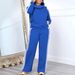 Women's Clothing Turtleneck Pullover Pocket Sweatshirt Two piece Set_ecoleips.com