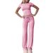 Casual Suits, Short-Sleeved Tops, Trousers, Loungewear, Sportswear, Yoga Clothes_ecoleips.com