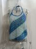Summer Sexy Fashion Contrast Color Sequin Spaghetti Strap Back Tie Crop Top For Women Size S-L_ecoleips.com