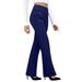 Women's Clothing Women's High-Waisted Straight Leg Casual Pants Loose Fitting Pocketed Commuter Style Versatile Long Pants_ecoleips.com
