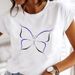 European And American Cross-border Foreign Trade Women's Clothing Butterfly Floral Round-neck Printed Short-sleeve_ecoleips.com