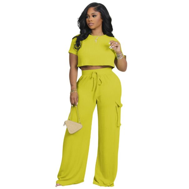 Women's Clothing New Style Fashion Casual Solid Color Small Bone Pattern Two Piece Suit Women's Clothing_ecoleips.com