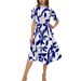 2026 European American Size Cross-border Dress With Ruffled Neckline, Back Slit, Digital Print, Elastic Waist, And Short_ecoleips.com