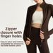 Triton Long Sleeve Yoga Jacket For Women Quick Drying Stand Collar Slim Fit Zipper Fitness Sports Top Outdoor Running_ecoleips.com
