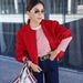K Fashionable Versatile New Soft Leather Pilot Jacket For Women;_ecoleips.com