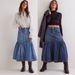 Women's Clothing Street Retro Women's High Waist A Line Casual Denim Skirt_ecoleips.com