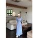 French-style Vintage For Women, Early Autumn Gentle Style, High-end Elegance, Waist-cinching, Slimming Long Dress_ecoleips.com