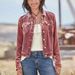 2025 European And American New Clothing Wish Cross-Border Velvet Women's Workwear Short Top Jacket_ecoleips.com