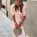 Women's Clothing Lace Up Printed Two Piece Lantern Sleeve Trousers_ecoleips.com